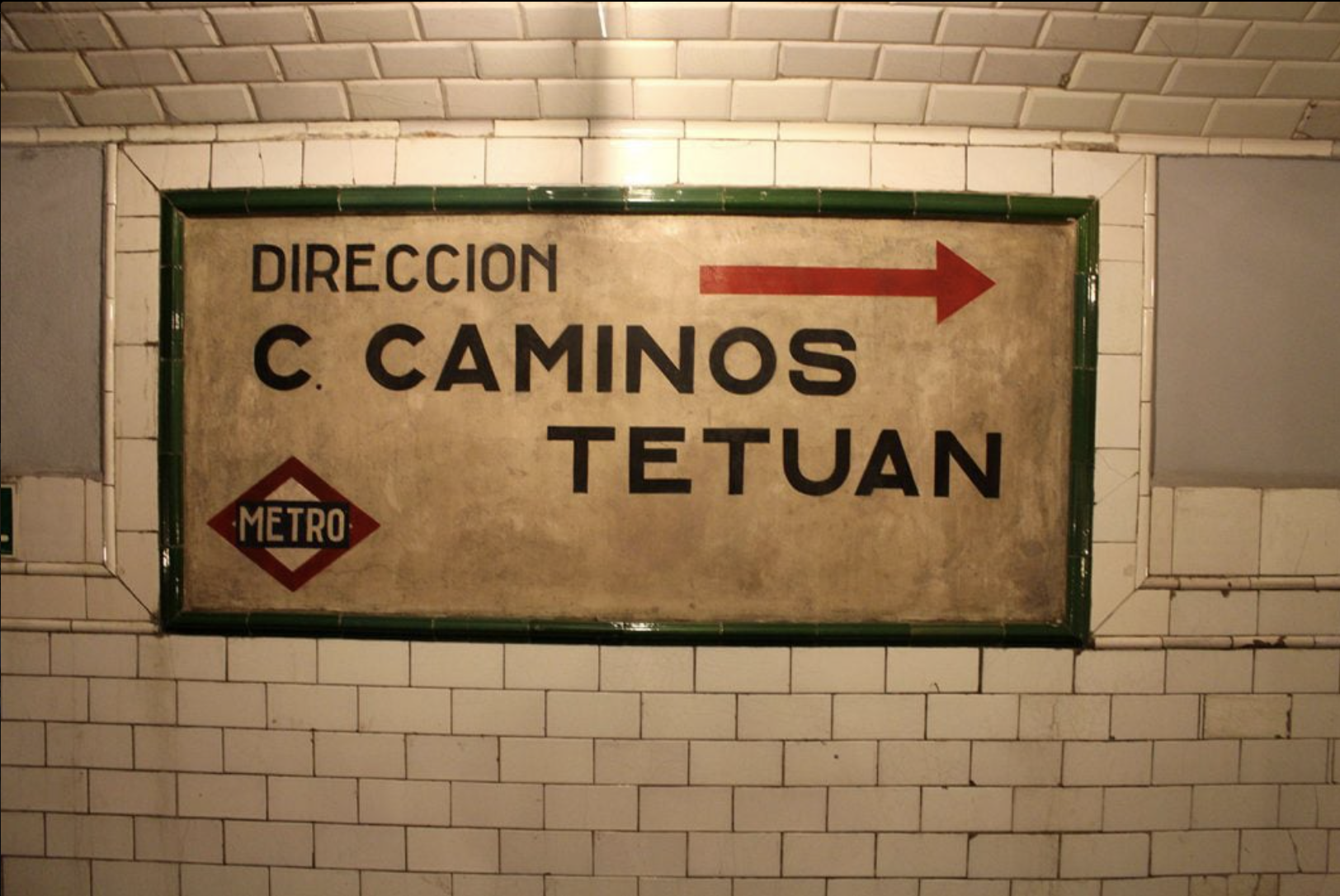 Andén de la Estación Fantasma de Chamberí